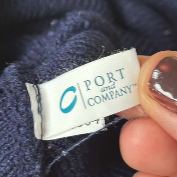 UNITED NATION OLYMPIC TORCH Navy Toque / Beanie Embroidered UN and OLYMPIC TORCH - Picture 5 of 8